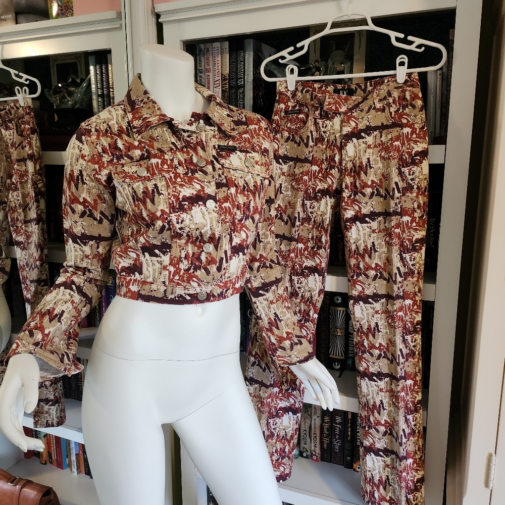 Vintage Karl Kani Name Print Two Piece Jacket and Pant Set